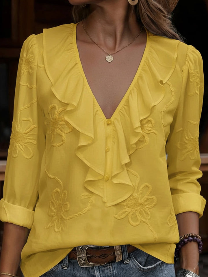 Cecily blouse in yellow