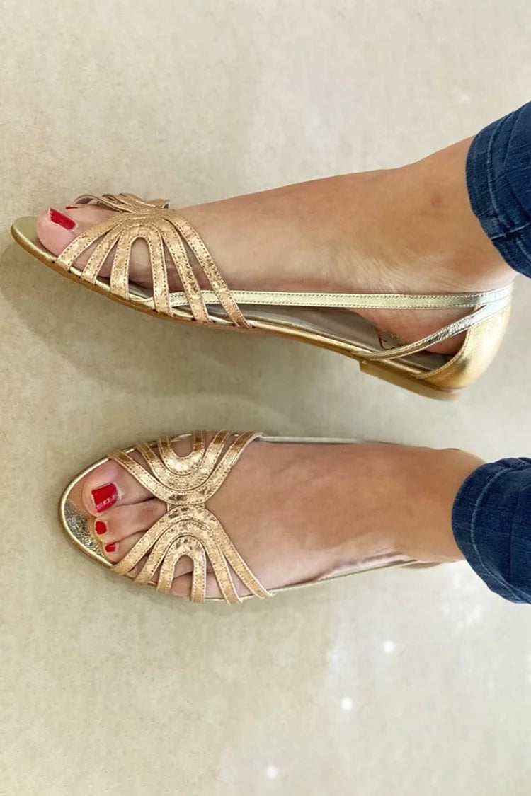 Eleonora sandals in Gold