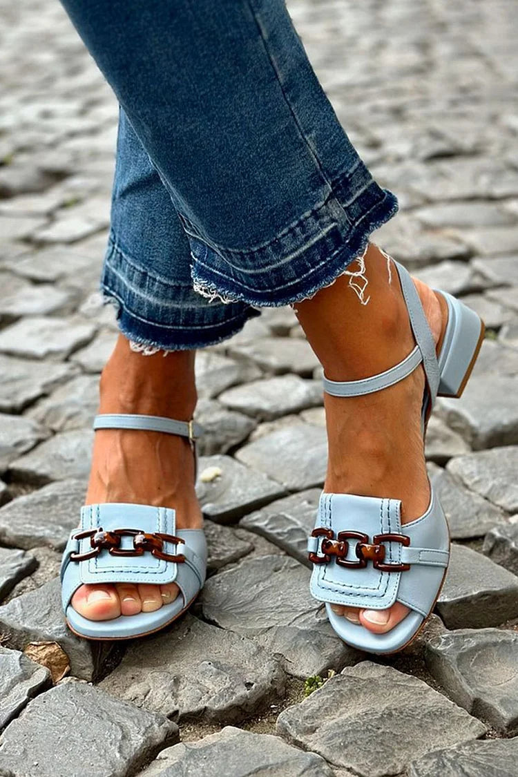 Azzurra chain-detail coastal sandals