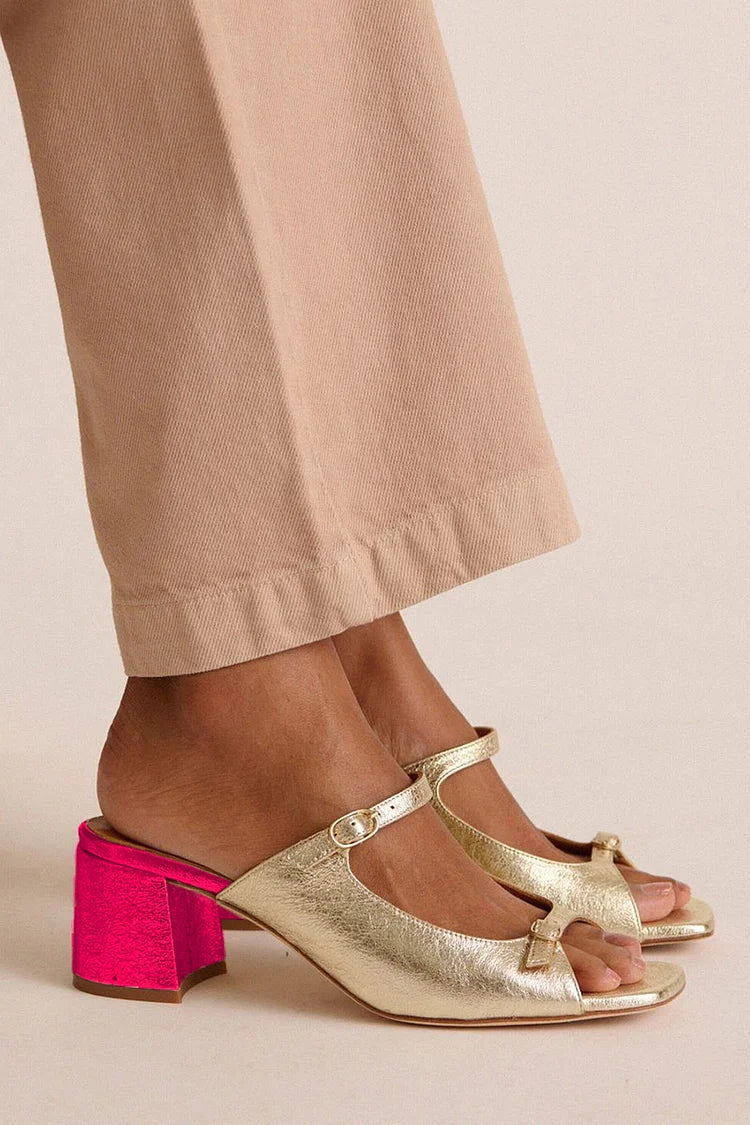 Ottoline sandals in Gold