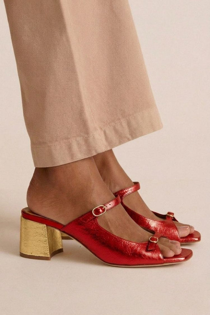 Ottoline sandals in Red