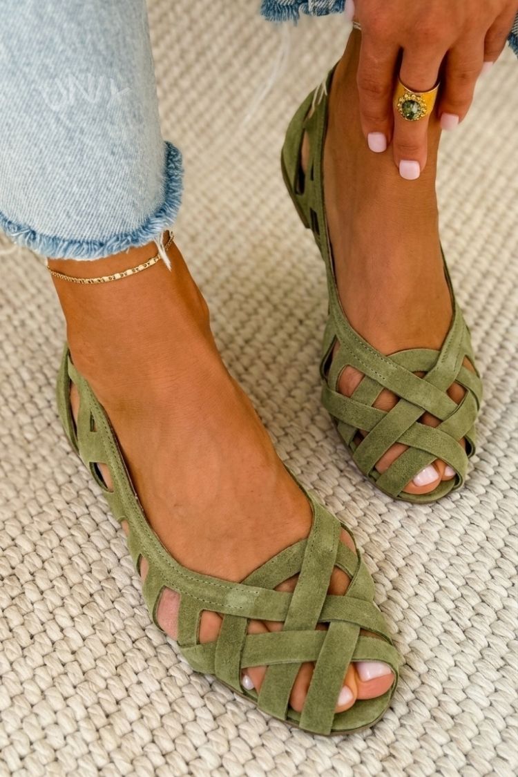 Caterina sandals in Cyan Blue
