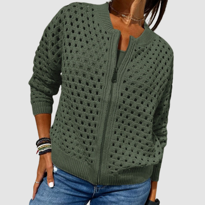 Constance cardigan in green
