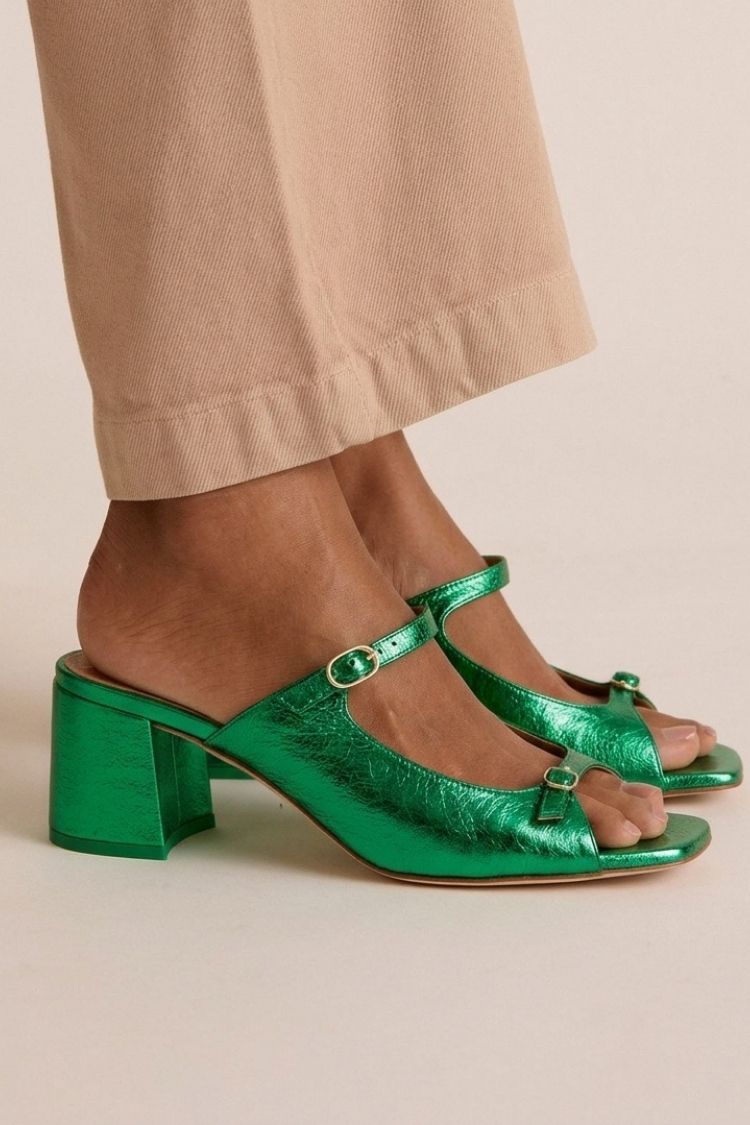 Ottoline sandals in Green