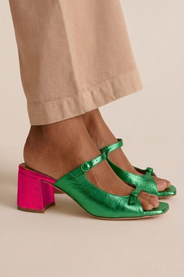 Ottoline sandals in Light Green