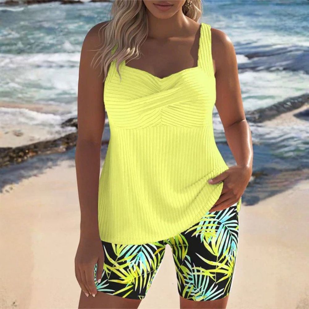 CLELIA | Ribbed Tankini