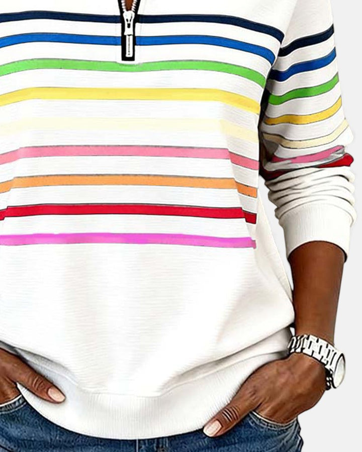Lola - Comfortable Striped Jumper