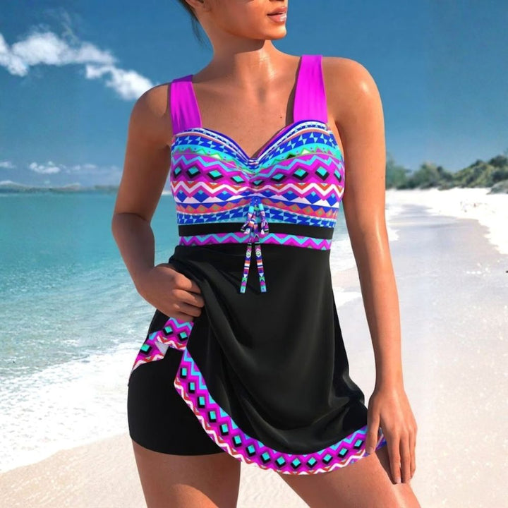 LOREDANA | NAUTICAL-STYLE ONE-PIECE SWIMSUIT