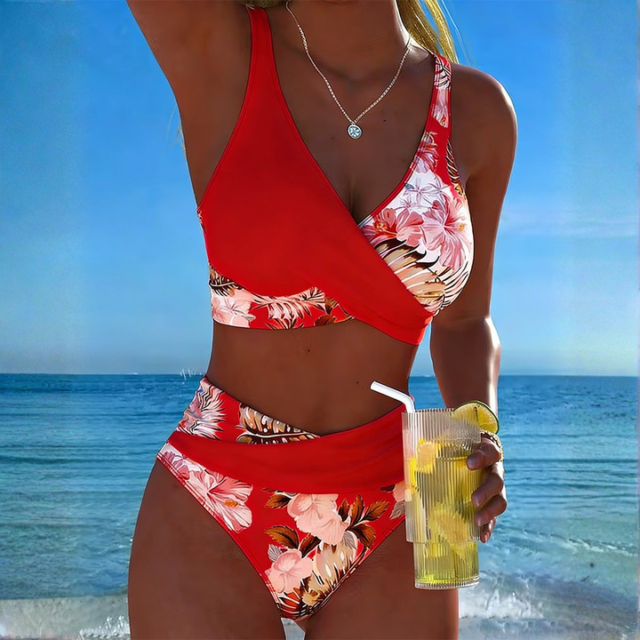 GABRIELLA | FLORAL CONTRAST BIKINI