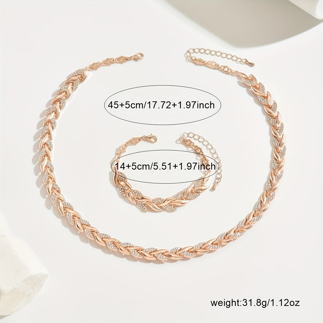 Claudine | Elegant Rhinestone Fish Tail Set