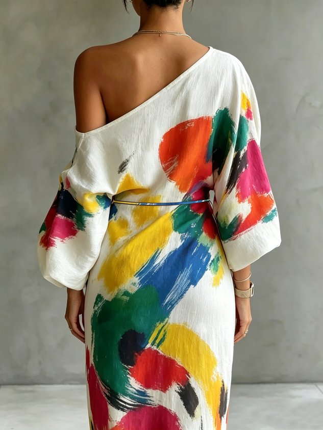 Verity | Bold One-Shoulder Maxi Dress