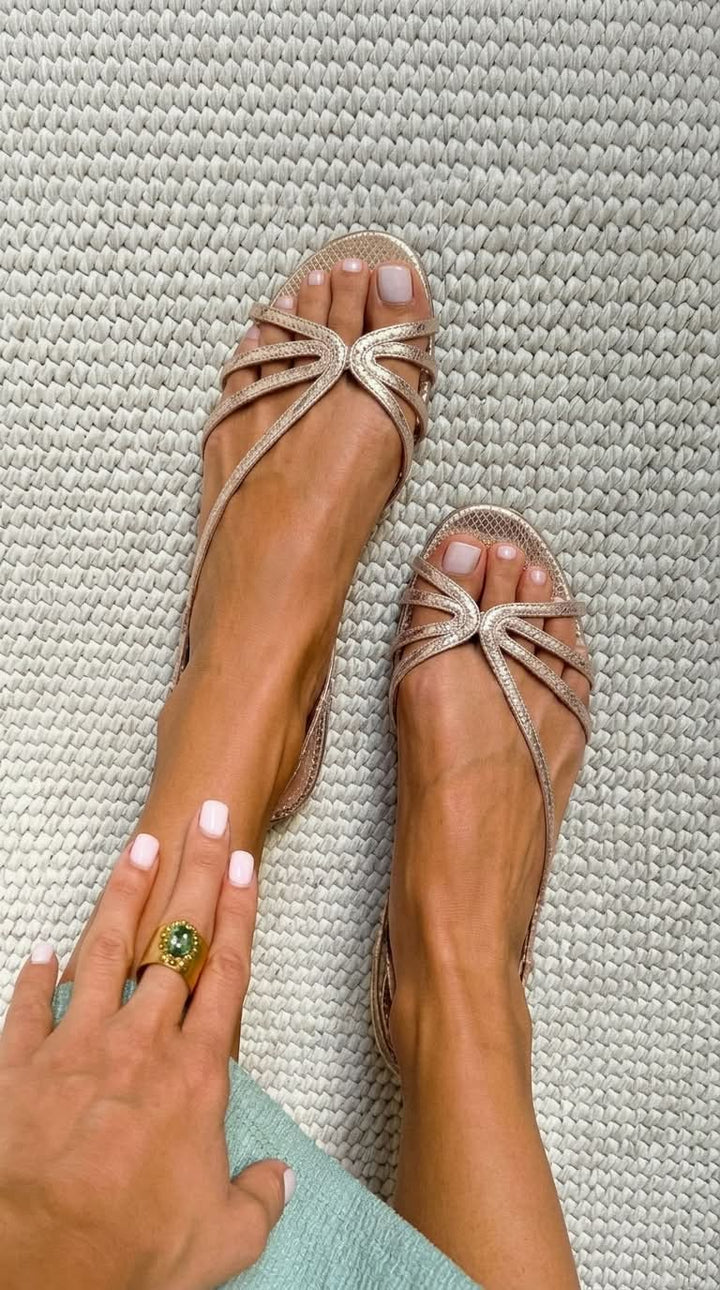 Ginevra sandals in Beige