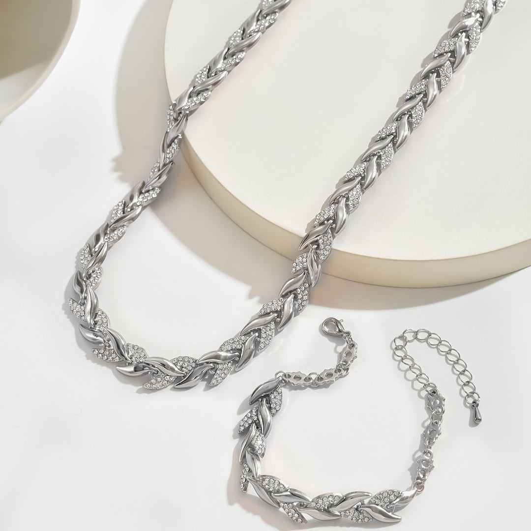 Claudine | Elegant Rhinestone Fish Tail Set