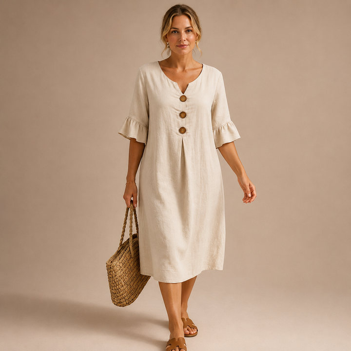 Vanesa | Elegant Loose-Fit Midi Dress