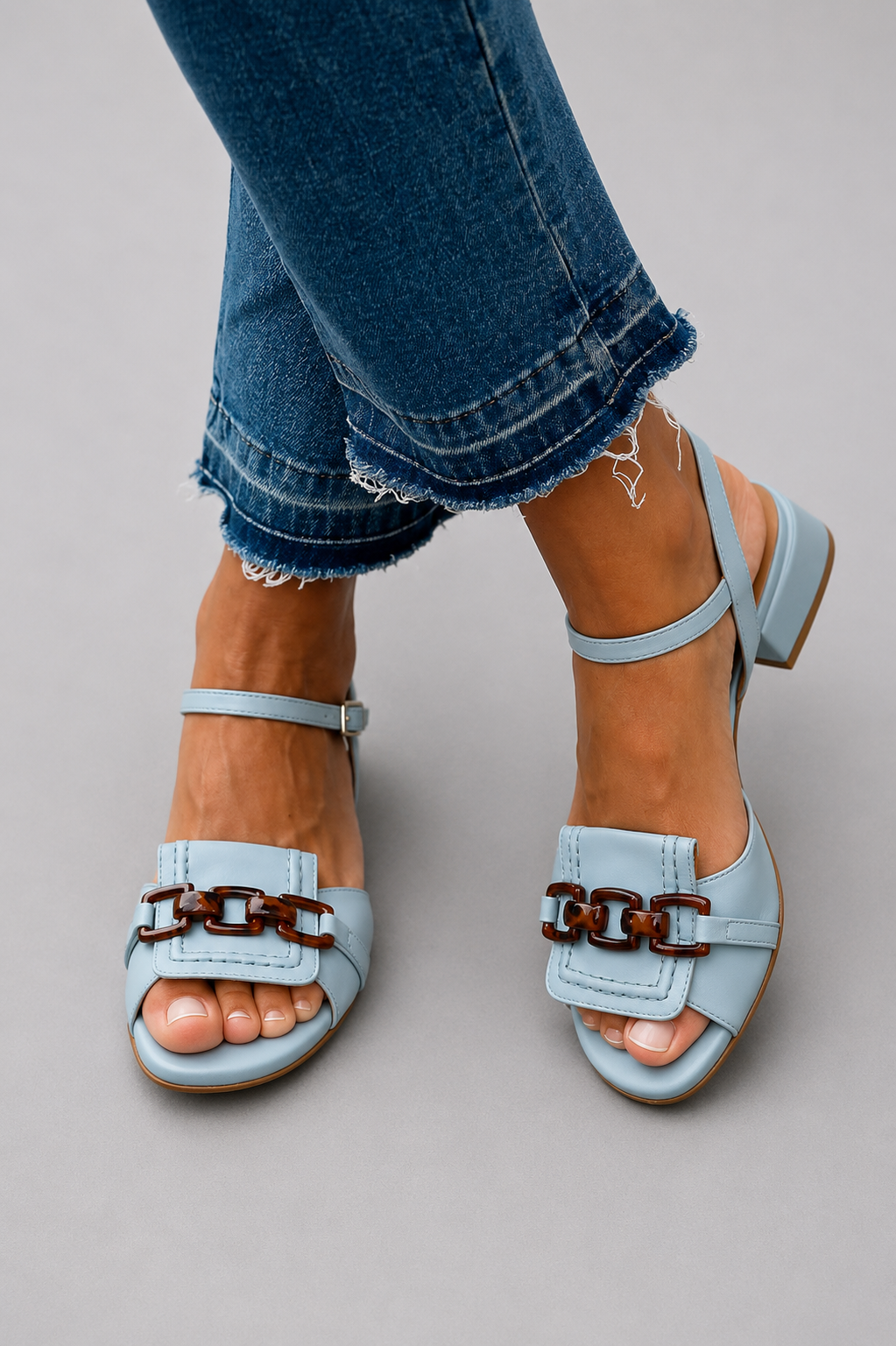 Azzurra chain-detail sandals lifestyle