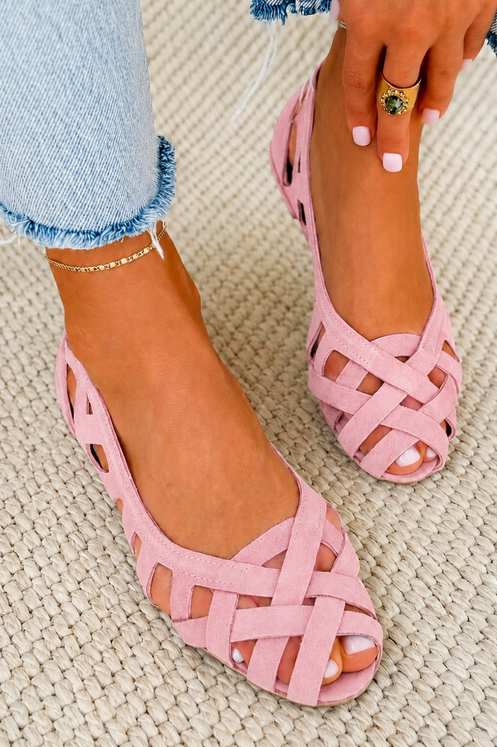 Caterina sandals in Pink