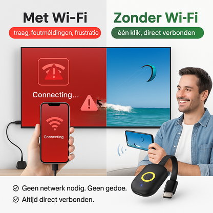 StreamCast™ – Draadloze HDMI-adapter voor telefoon, tablet & laptop