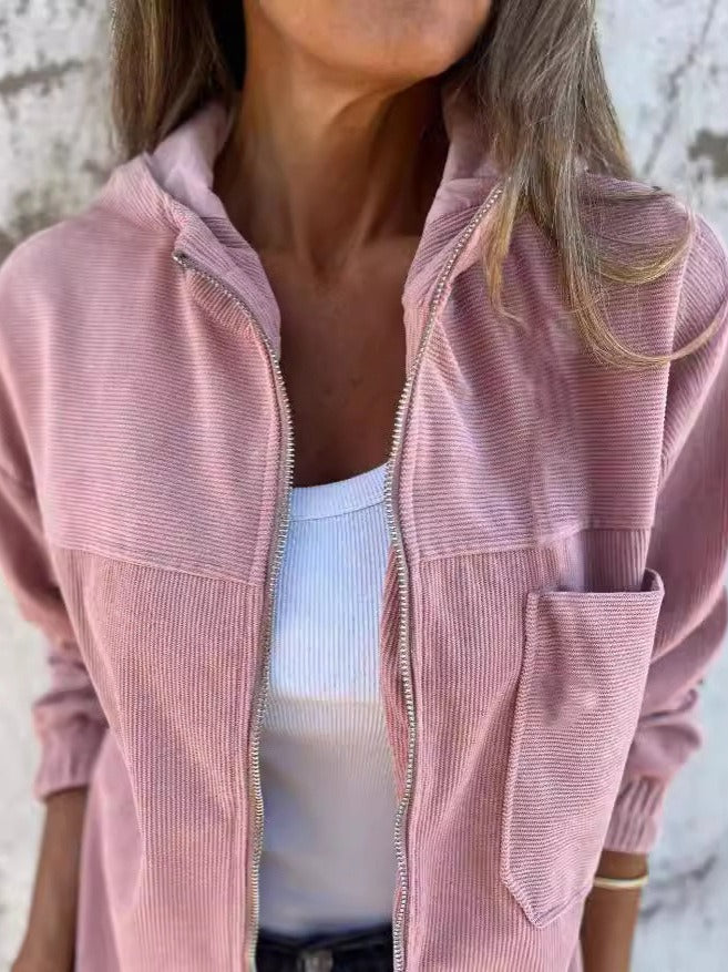 Hattie corduroy jacket in pink