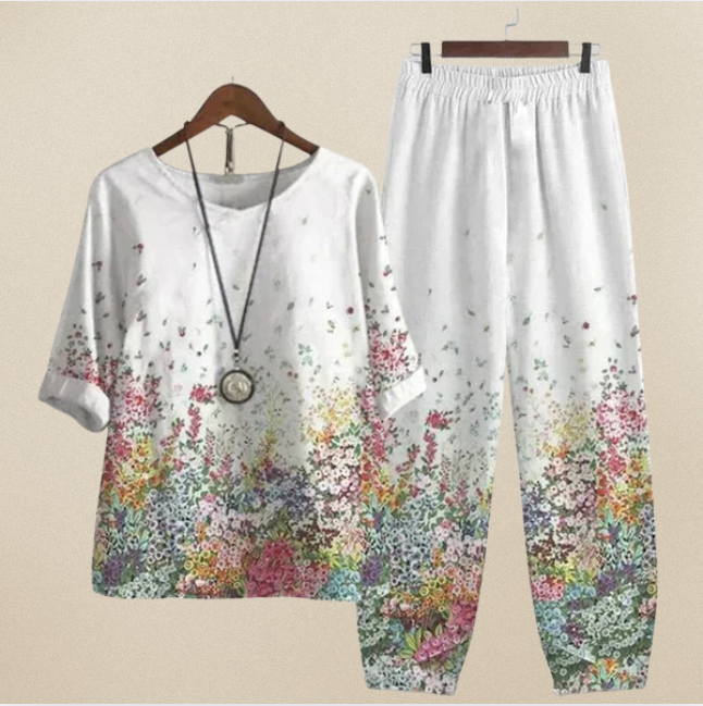 Lilou - Comfortable Shirt and Trousers Set