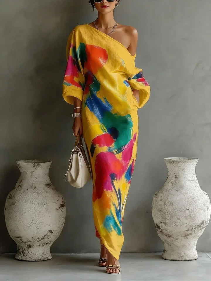 Verity | Bold One-Shoulder Maxi Dress