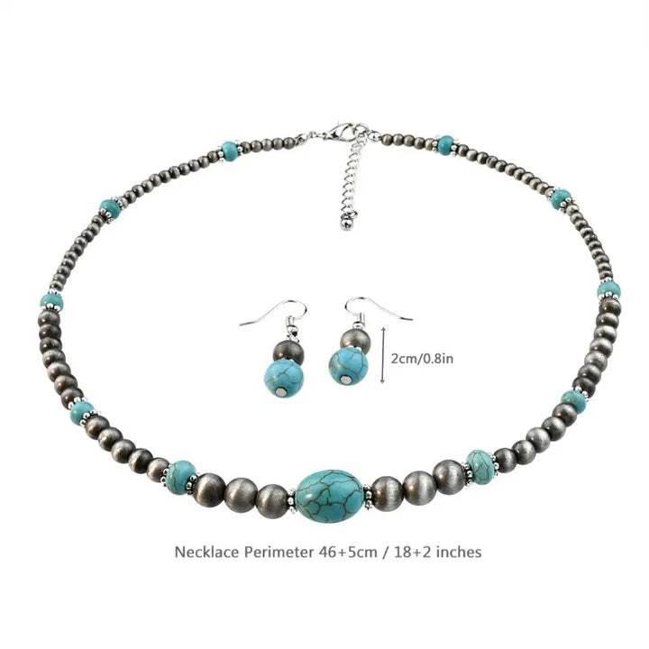 Freya | Vintage Turquoise Necklace + Free Earrings