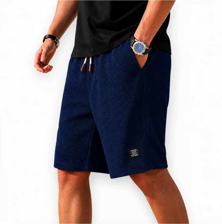 Marlon | Textured Knit Bermuda Shorts