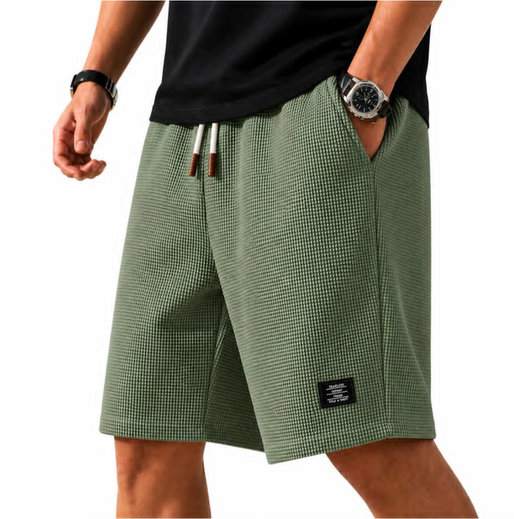 Marlon | Textured Knit Bermuda Shorts