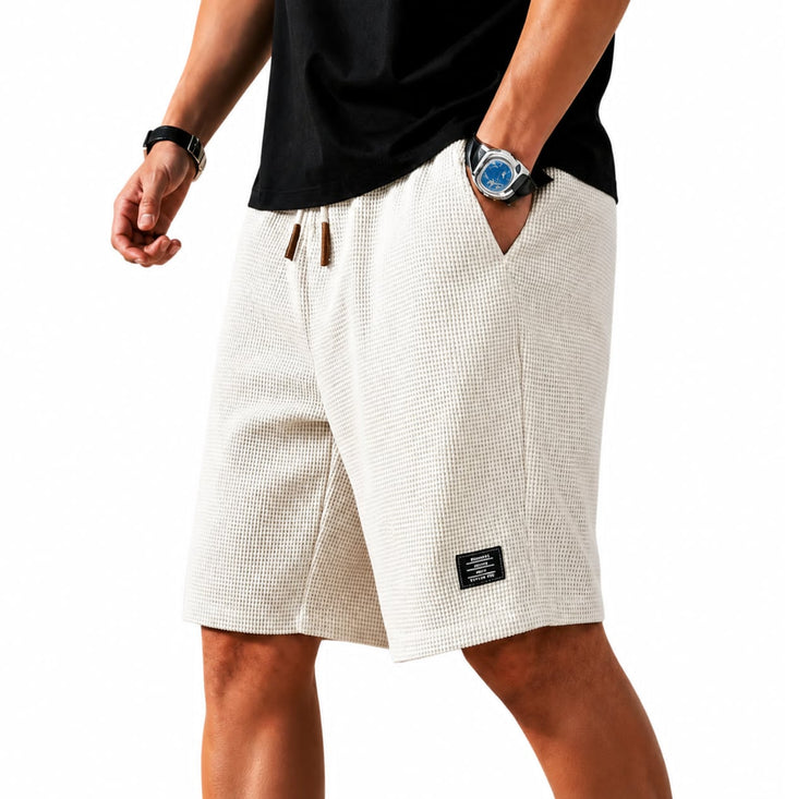 Marlon | Textured Knit Bermuda Shorts