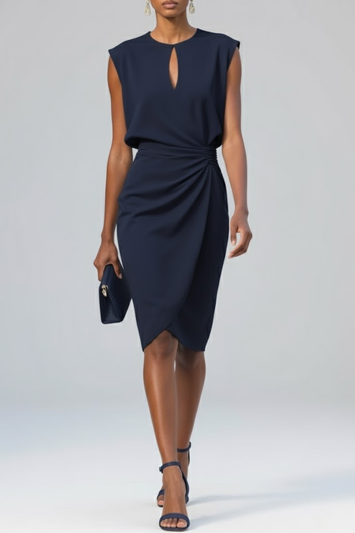 Ottilie dress in Navy Blue