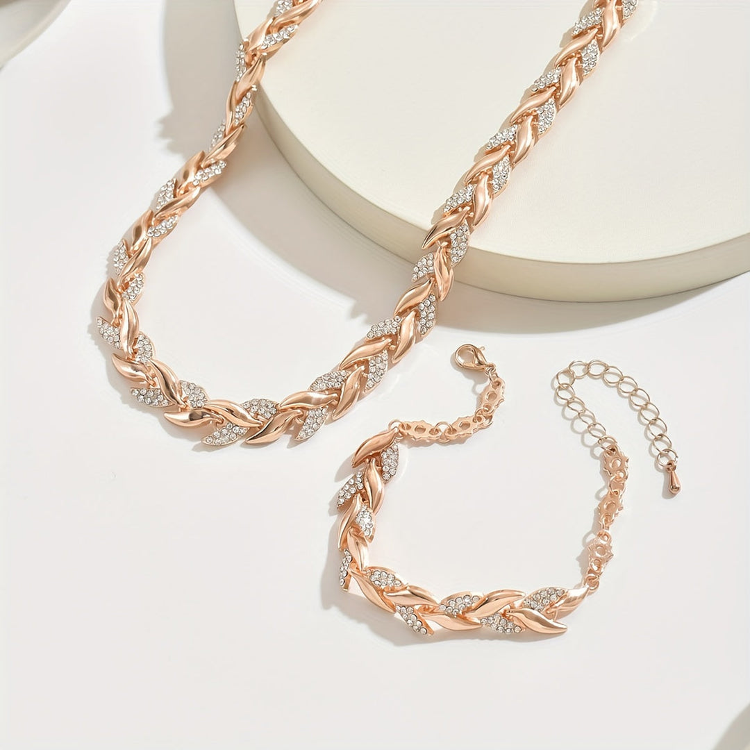 Claudine | Elegant Rhinestone Fish Tail Set