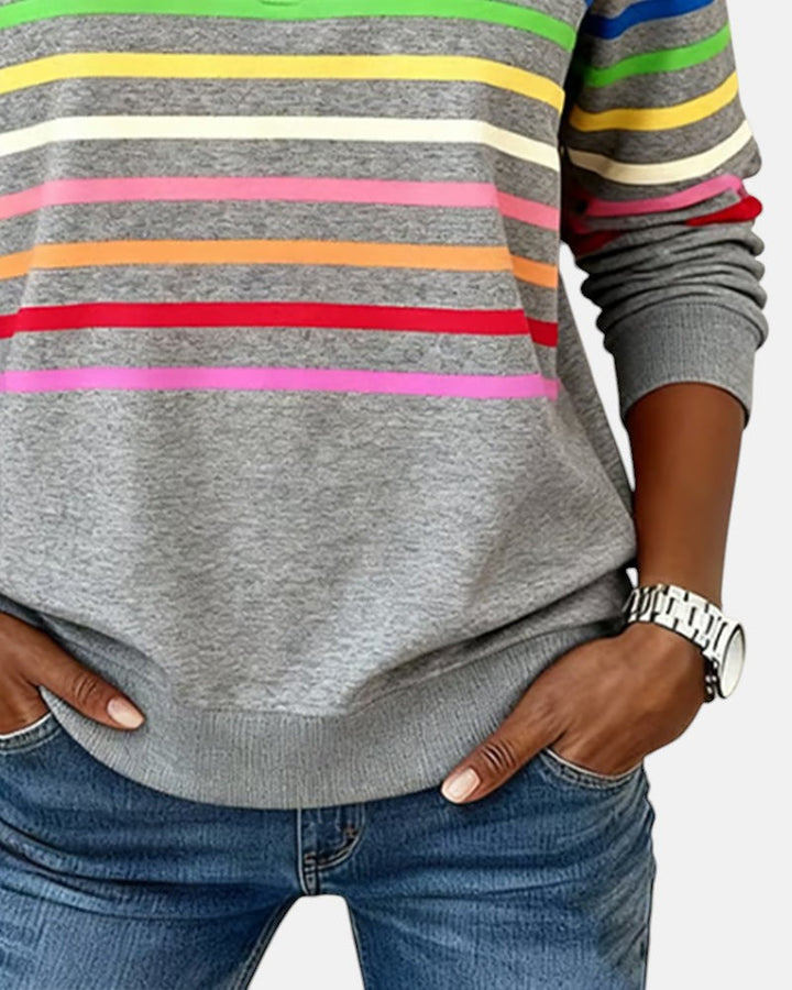 Lola - Comfortable Striped Jumper