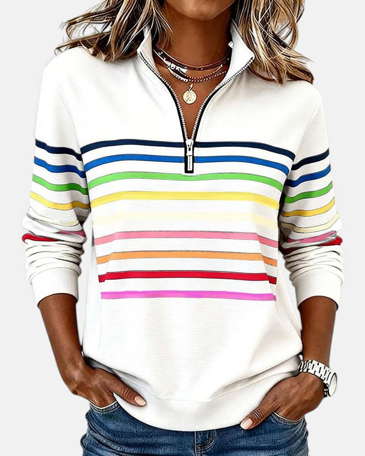 Lola - Comfortable Striped Jumper