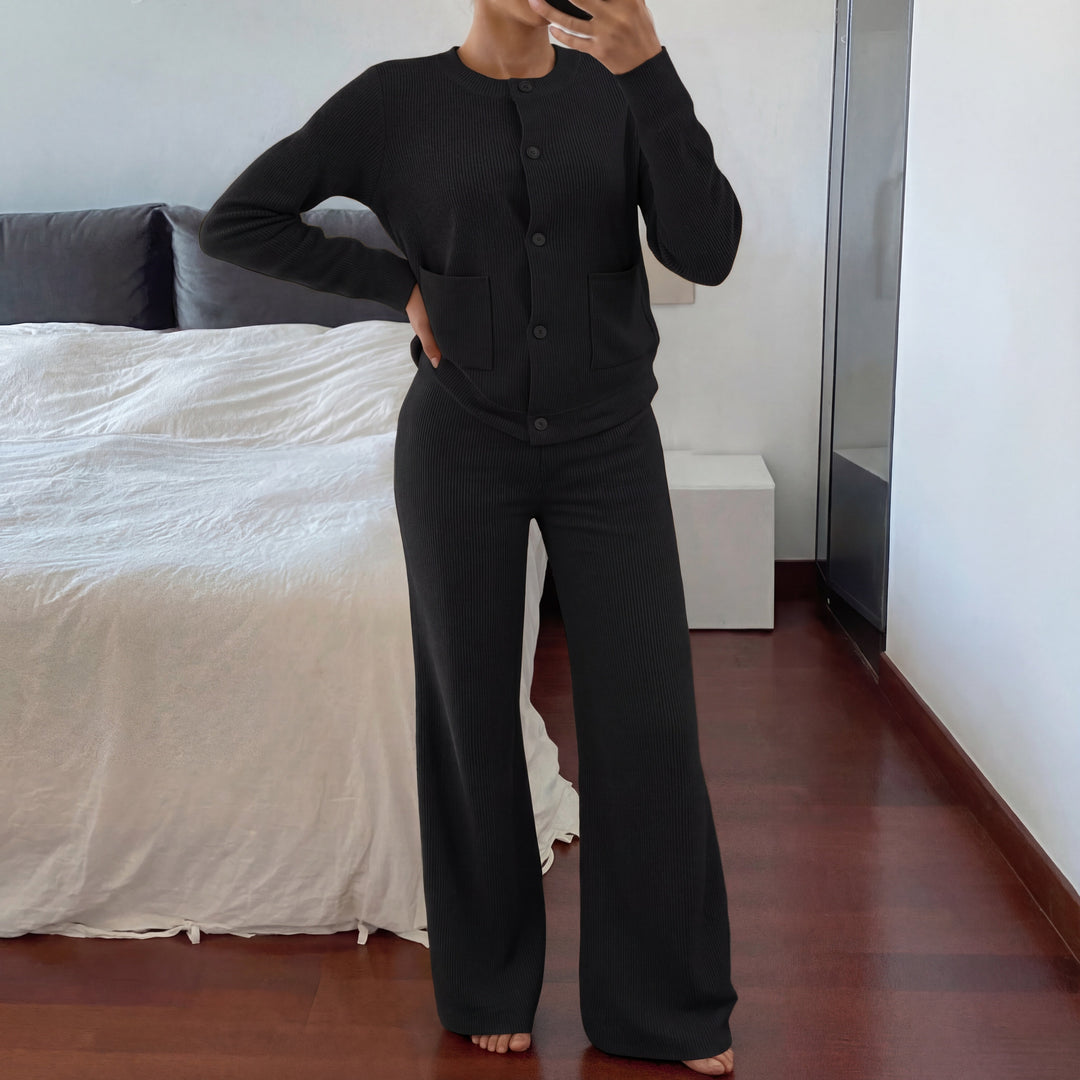 LUCIA | Cozy Knit Sweater & Wide Leg Two-Piece Set
