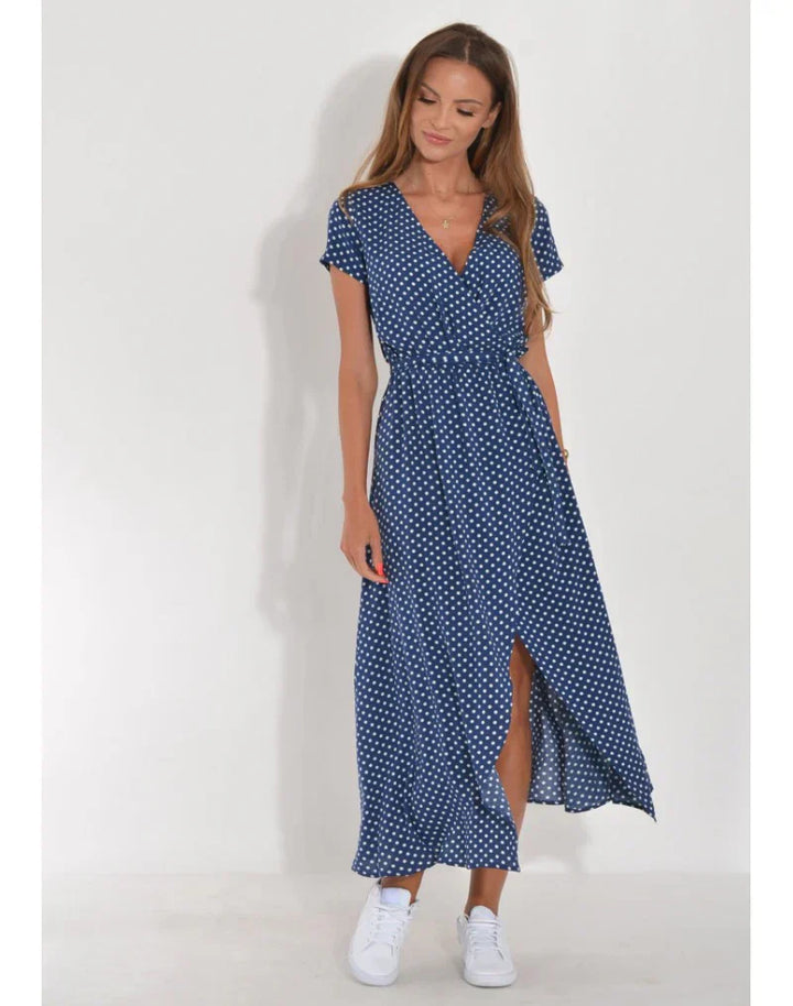 Julia™ | Elegant V-Neck Dress with a Flattering Fit