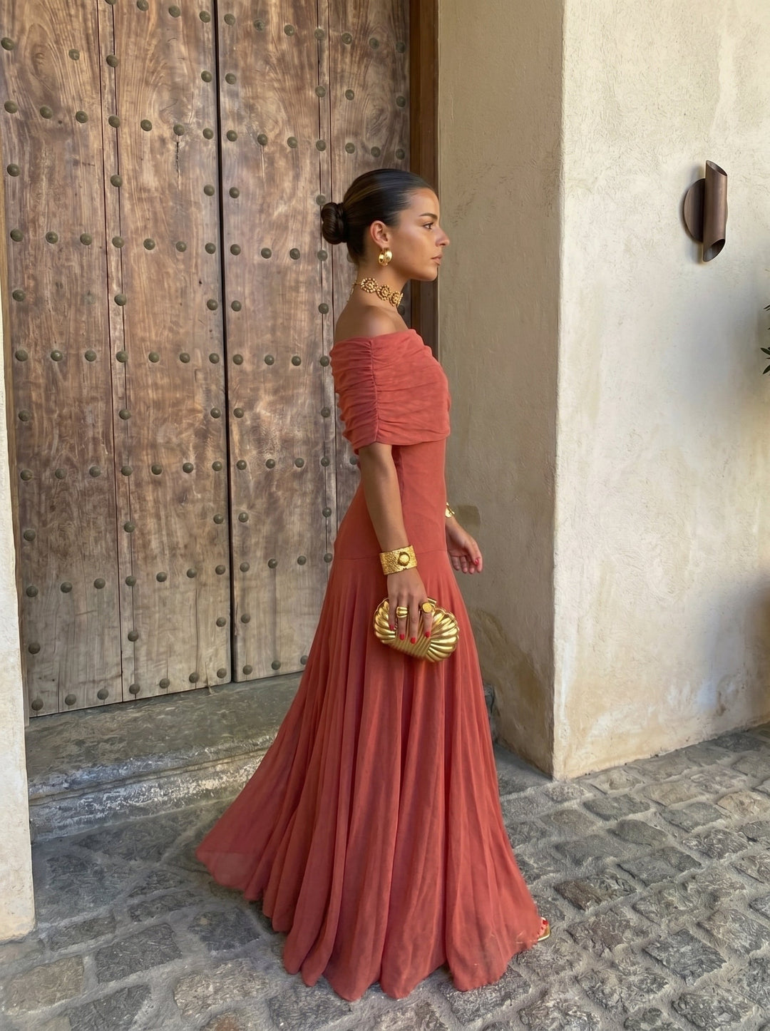 Sierra | Elegant Off-Shoulder Dress