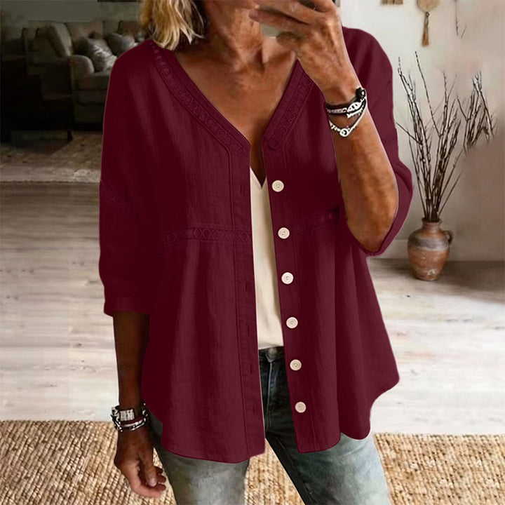 Margot | Timeless Cotton Button Blouse