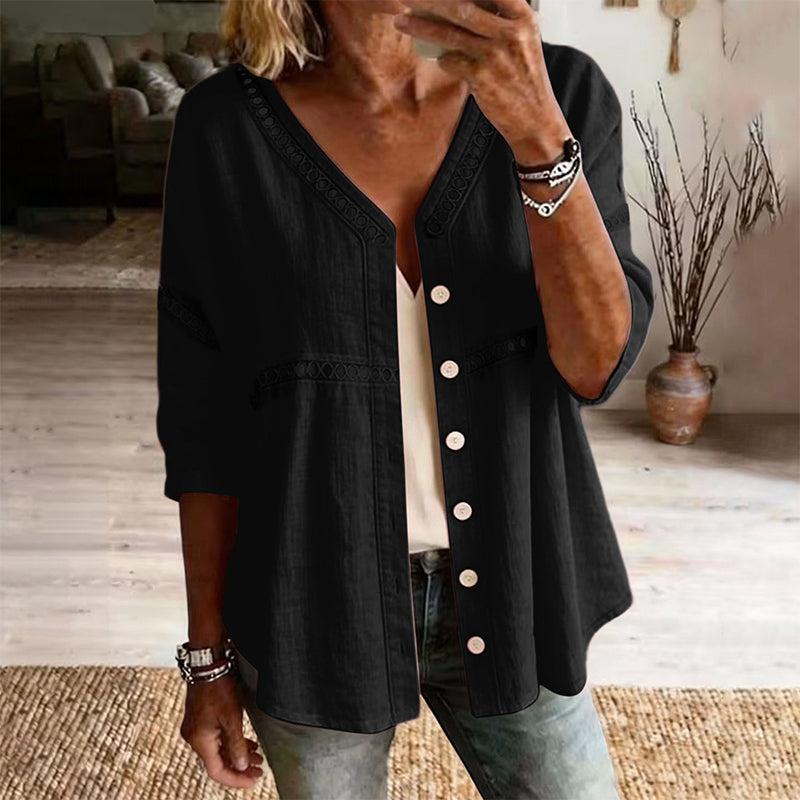 Margot | Timeless Cotton Button Blouse