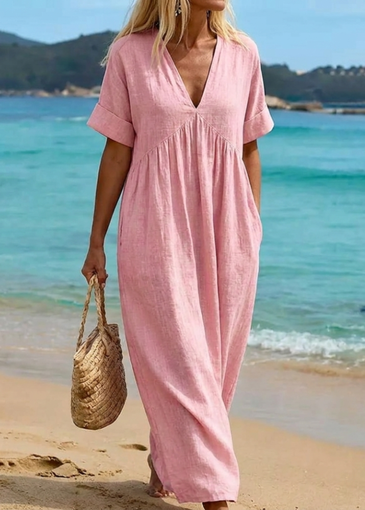 Perdita flowing V-neck summer dress